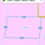 1,505 m2 Vĩnh Thanh, đất vuông vức, đường ô tô ( NVT-06)
